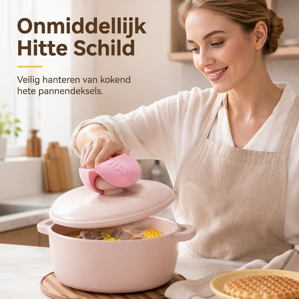 Schattige Donut Siliconen Hittebestendige Pijphandschoenen