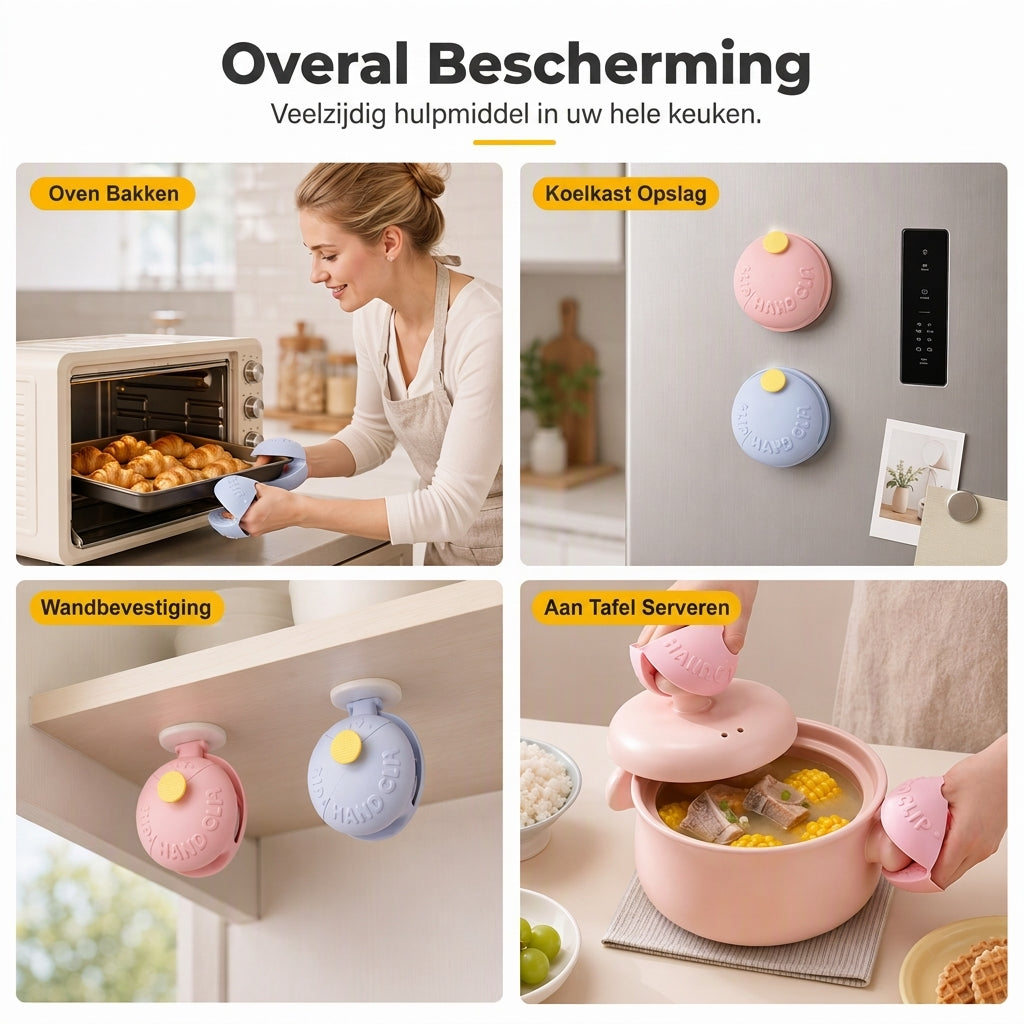 Schattige Donut Siliconen Hittebestendige Pijphandschoenen