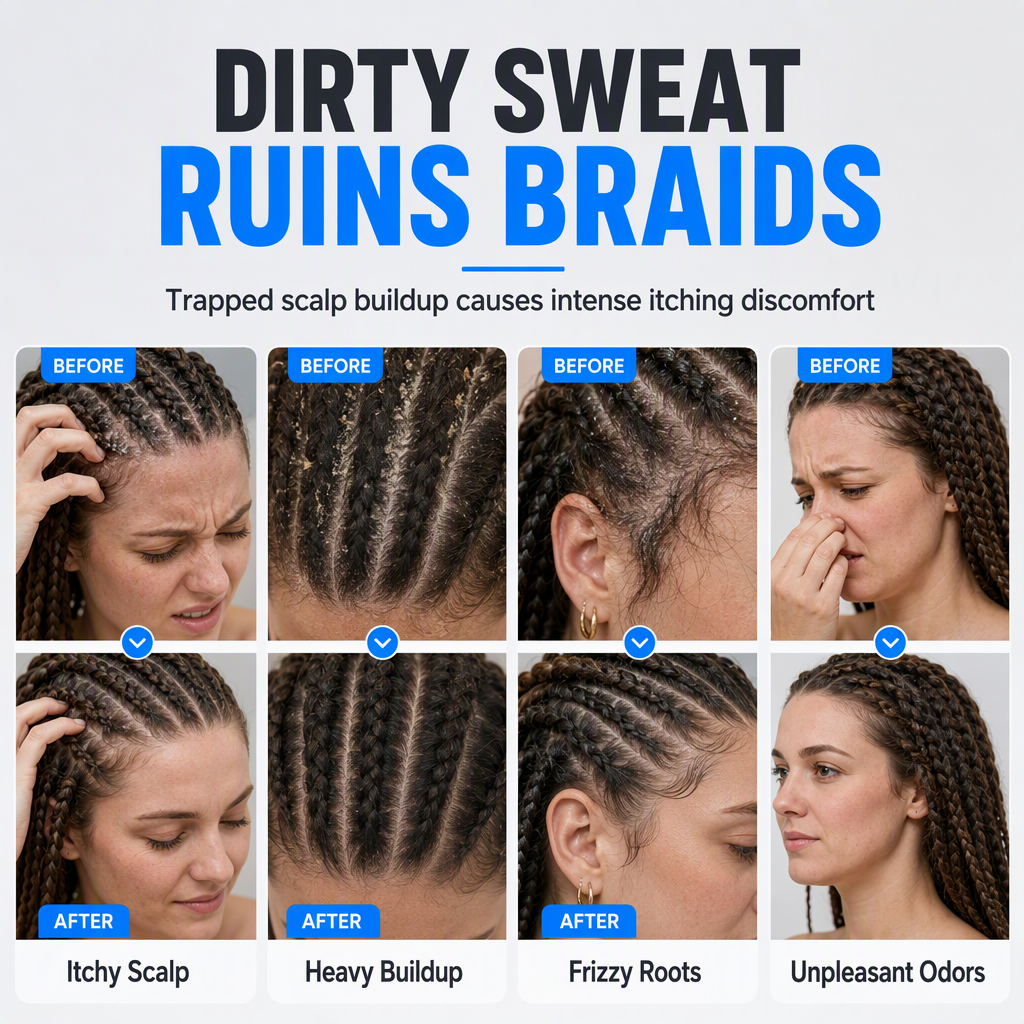 Waterloze Reinigingsmousse voor Dreadlocks en Vlechten