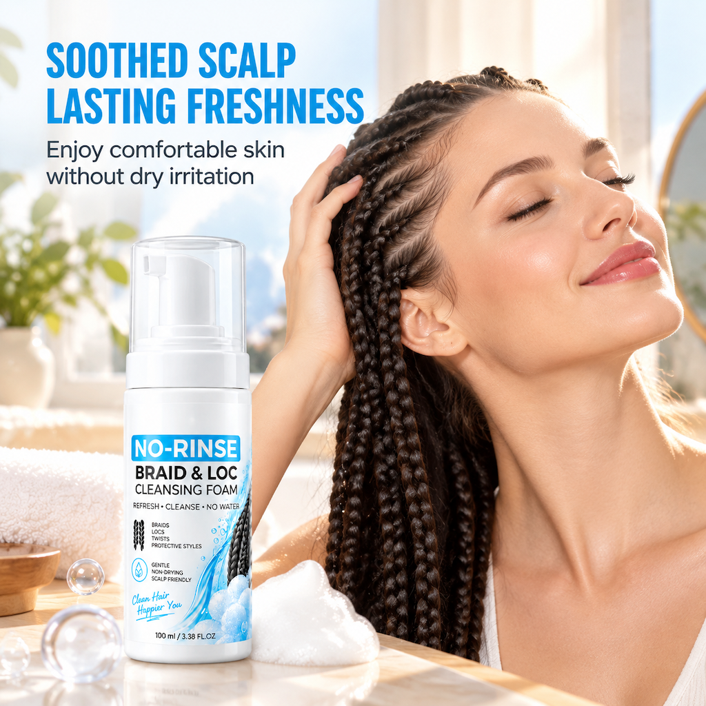 Waterloze Reinigingsmousse voor Dreadlocks en Vlechten