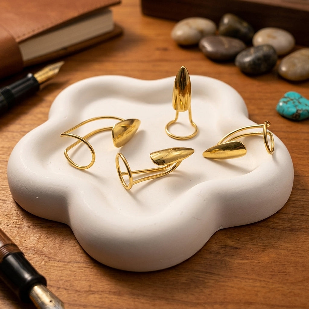 📢📢 50% KORTING💍 Modieuze metalen ring voor op de vingertop – verstelbaar, lichtgewicht en ideaal als trendy accessoire.