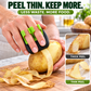 📢📢 1+1 gratis🥕 Ergonomische fruit- en groenteschiller voor twee vingers – comfortabele grip, moeiteloos schillen.
