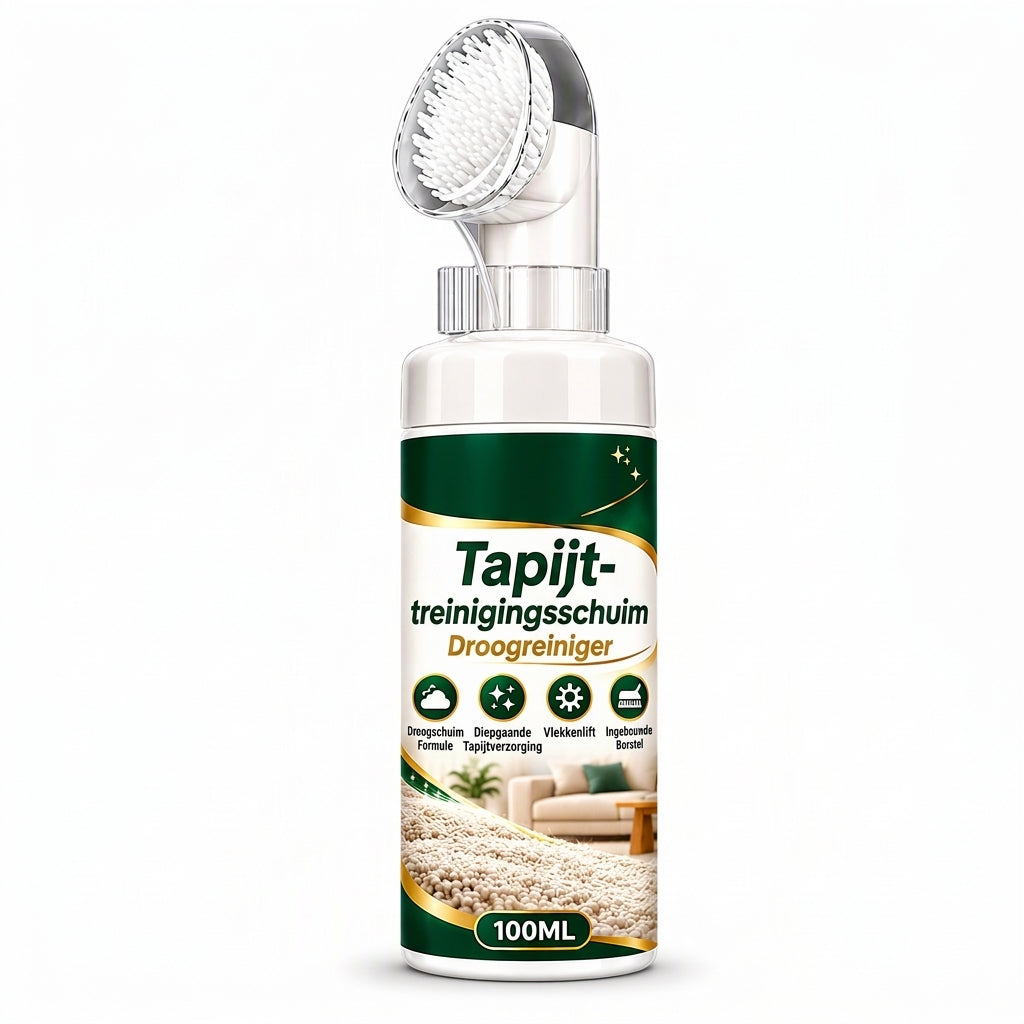 Huishoudelijk Tapijt- en Bankreinigingsschuim Spray Set 100ml Vlek- en Stofverwijderaar met Doek