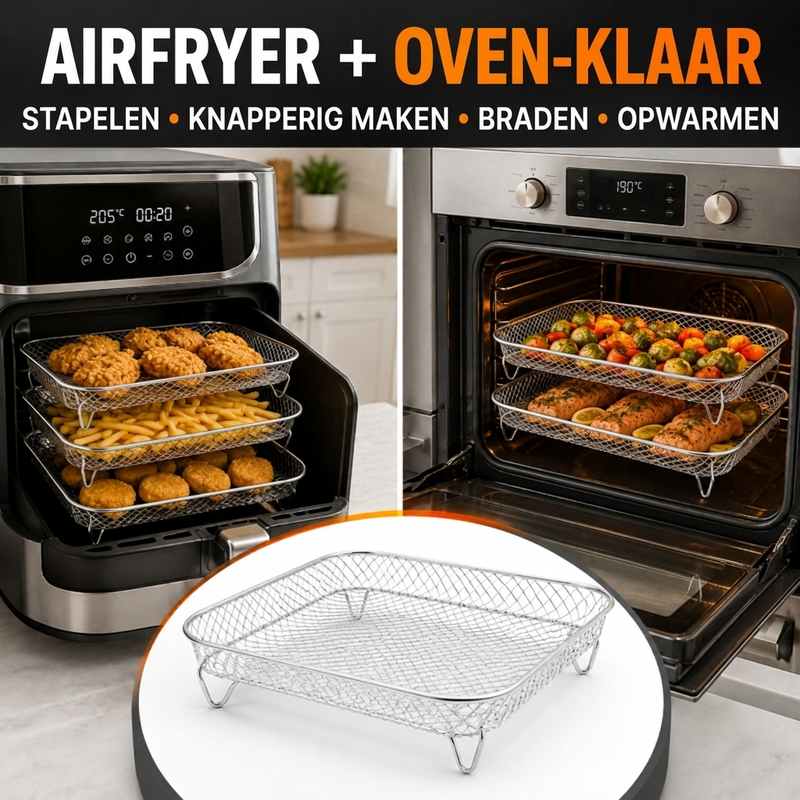Stapelbare Airfryer-rekken
