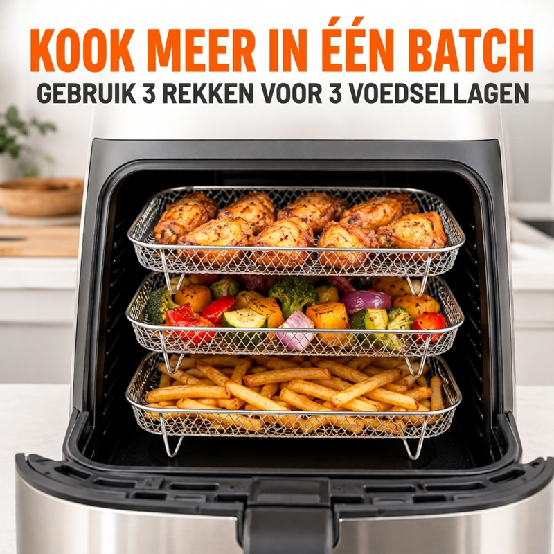 Stapelbare Airfryer-rekken