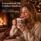 🎄☕ Kerst Keramische Mok – Feestelijke Prints, Comfortabel Rood Handvat & Gezellige Wintermomenten