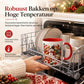 🎄☕ Kerst Keramische Mok – Feestelijke Prints, Comfortabel Rood Handvat & Gezellige Wintermomenten