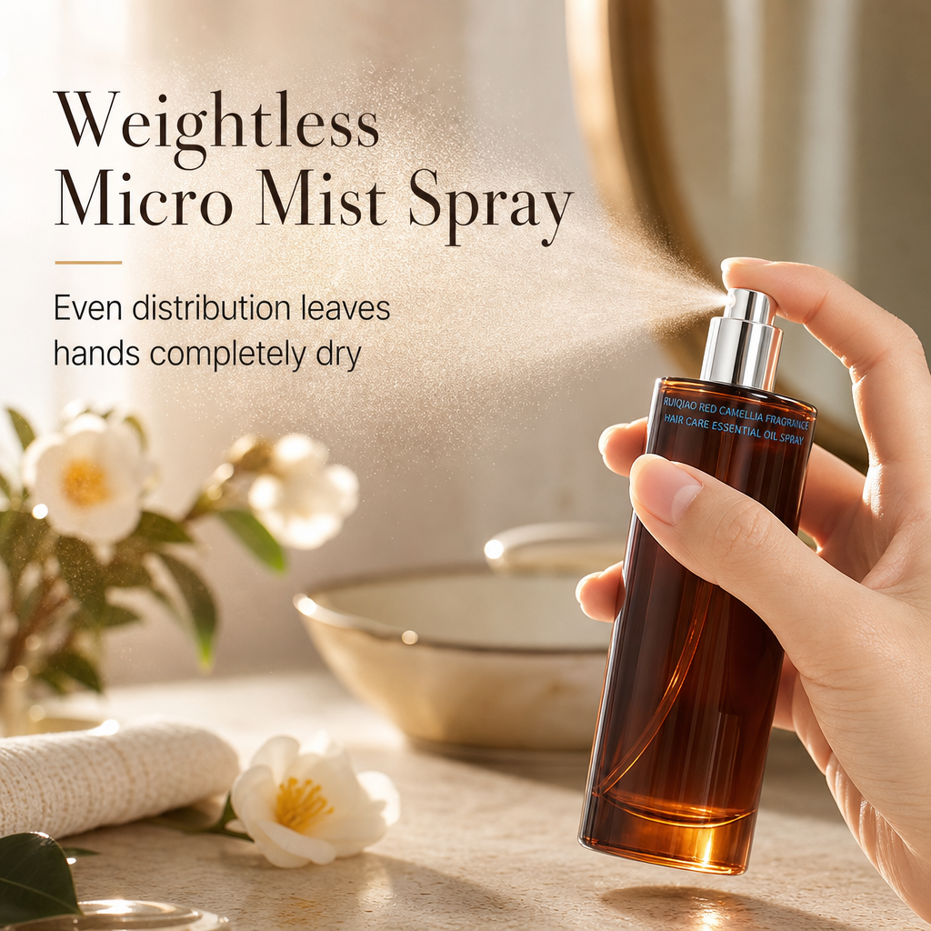 Leave-in Haarolie Spray met Rode Camelia Geur