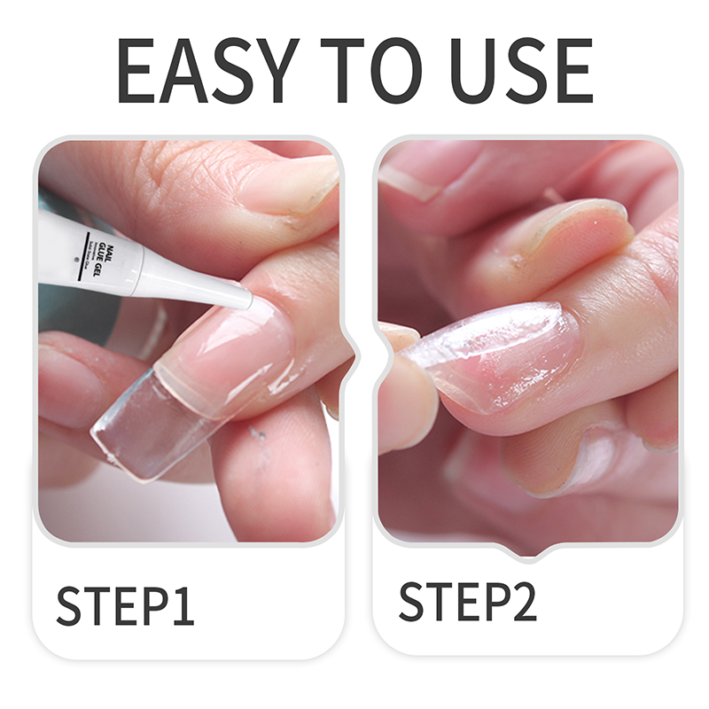 Professionele sterke sneldrogende nagellijm (geen UV-lamp nodig)