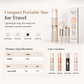 ⏳ Tijdelijke aanbieding⏳ 5 in 1 uitschuifbare make up kwastenset Compacte reiscapsule met poederkwast en siliconen lipkwast In vier kleuren