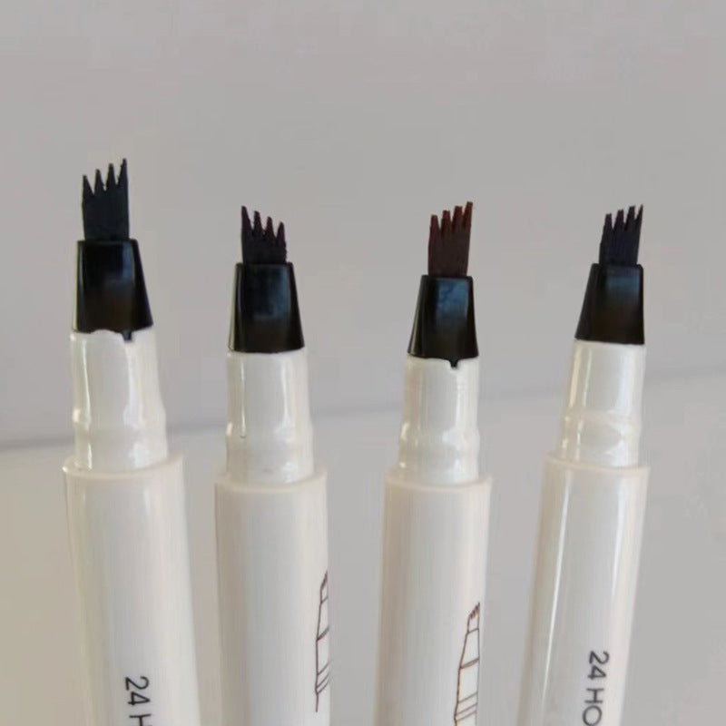 ⏳ Tijdelijke aanbieding⏳ Vloeibare wenkbrauwpen met viertandige punt Voor fijne haarachtige lijntjes en meer definitie In vier kleuren 1,5 ml