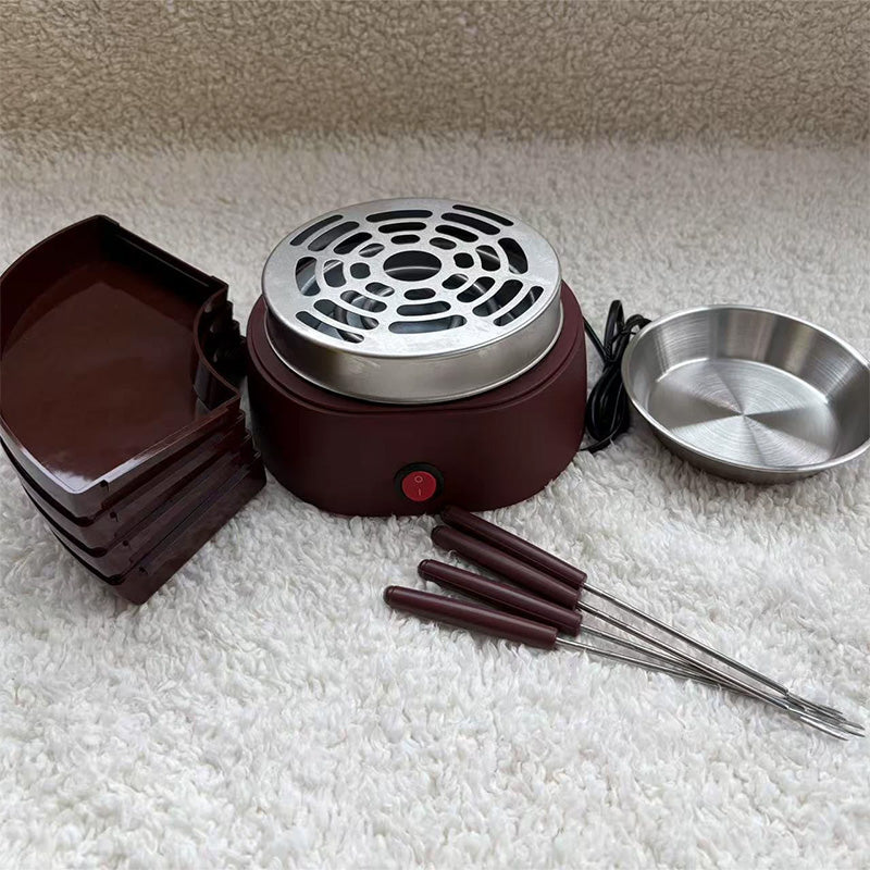 2-in-1 Elektrische S'mores Maker & Fonduepan Set