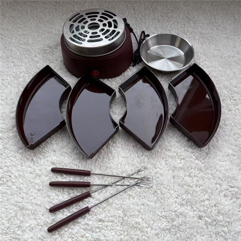 2-in-1 Elektrische S'mores Maker & Fonduepan Set