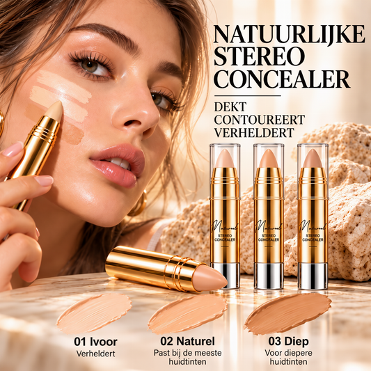 Natuurlijke naadloze concealerstift – 3-in-1: camoufleren, ophelderen & contouren