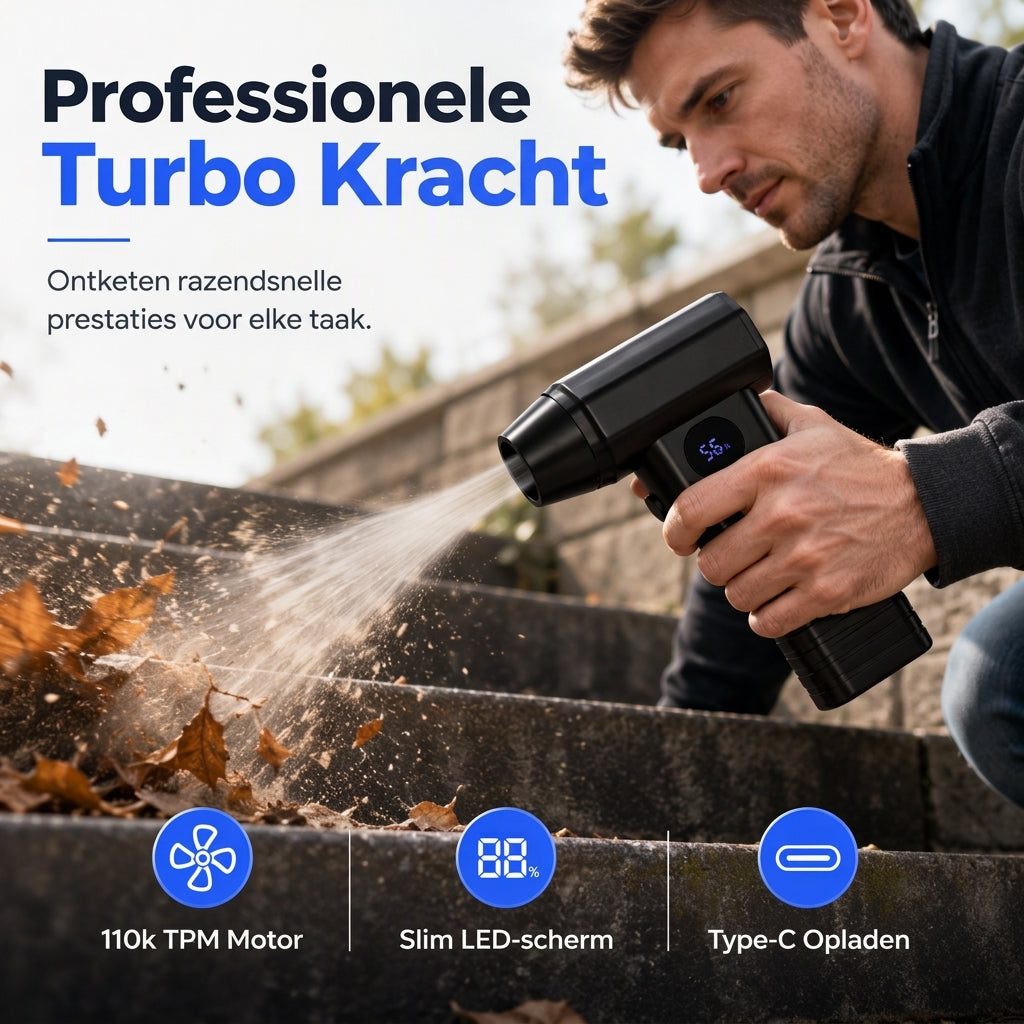 Handbedrade draadloze mini hogesnelheid turboventilator