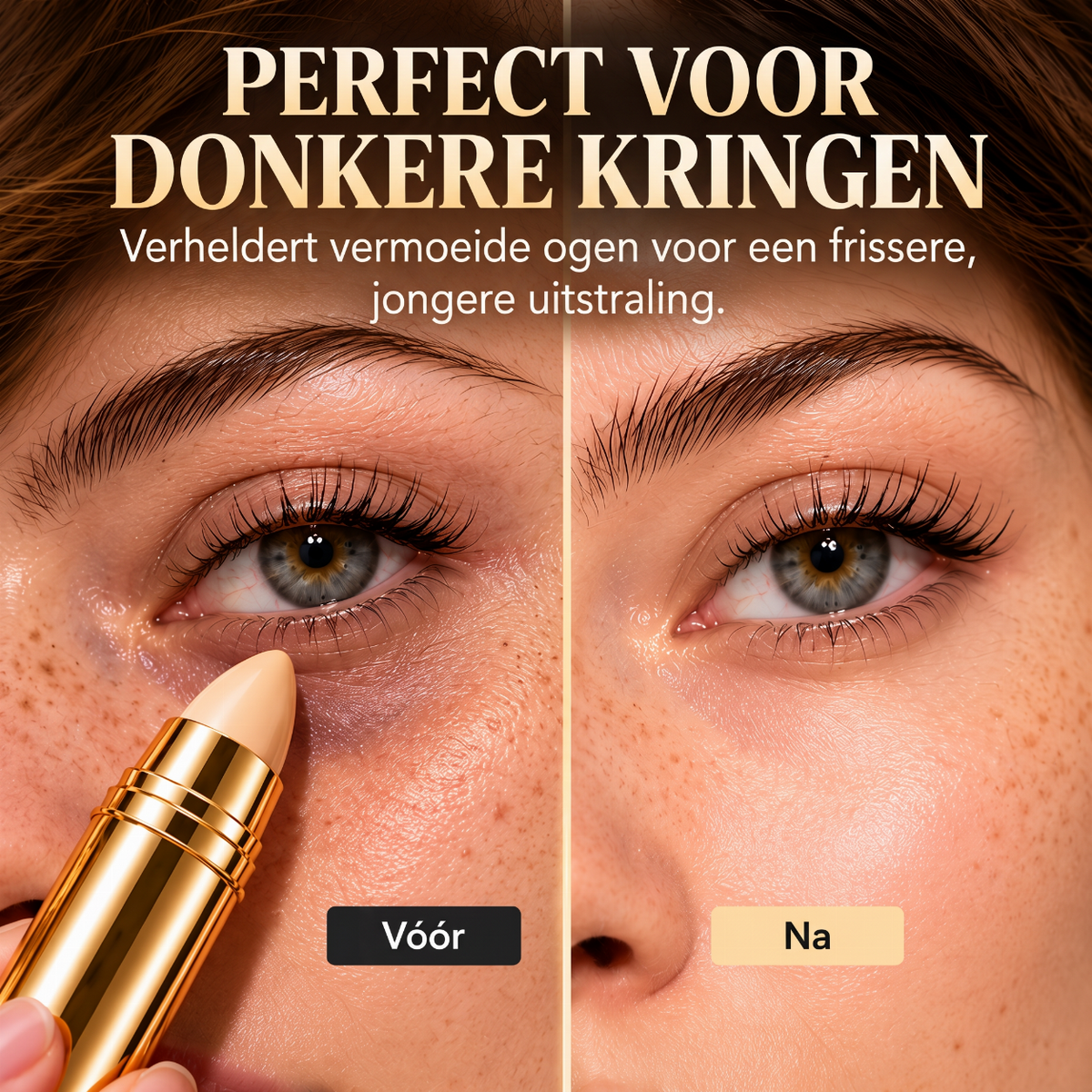Natuurlijke naadloze concealerstift – 3-in-1: camoufleren, ophelderen & contouren