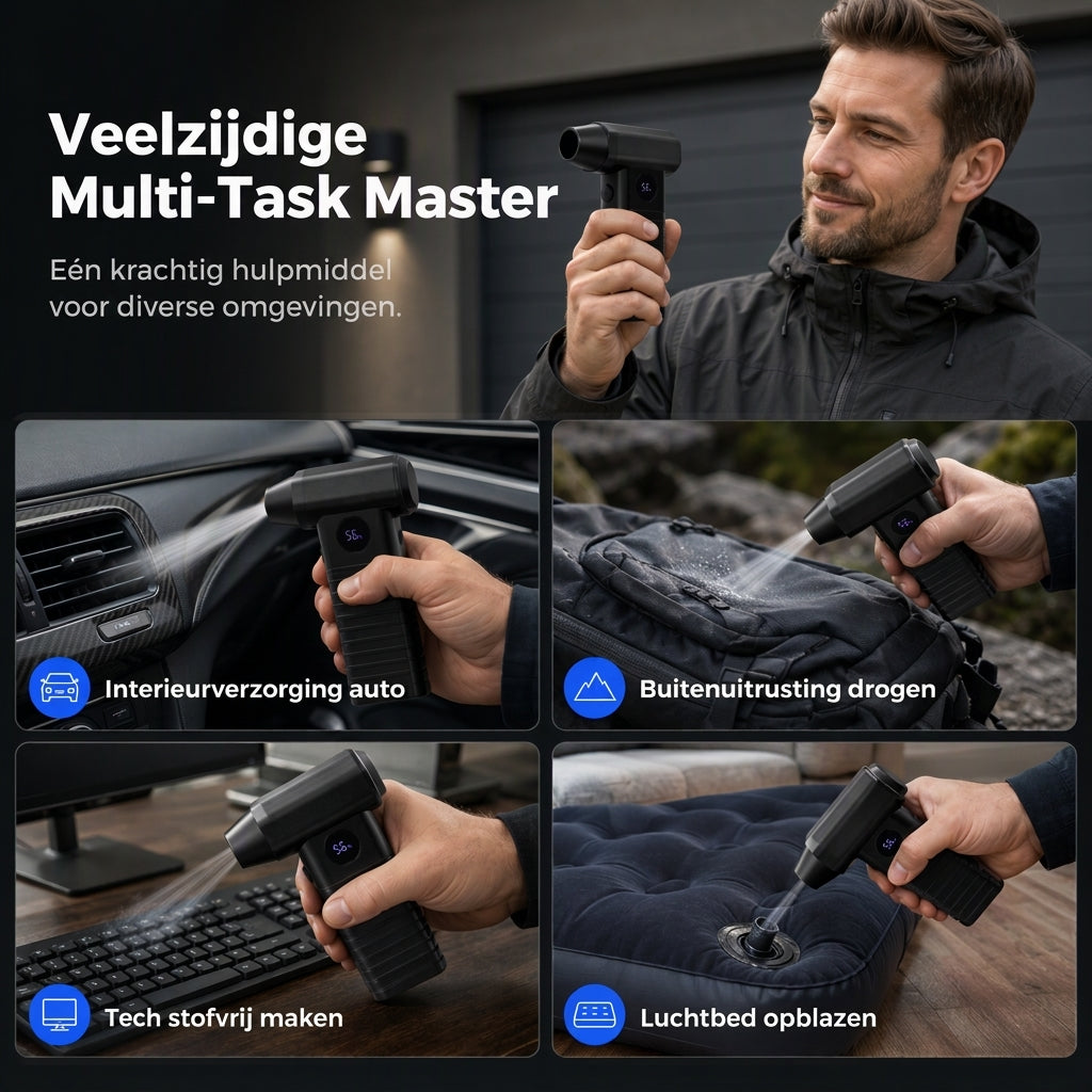 Handbedrade draadloze mini hogesnelheid turboventilator