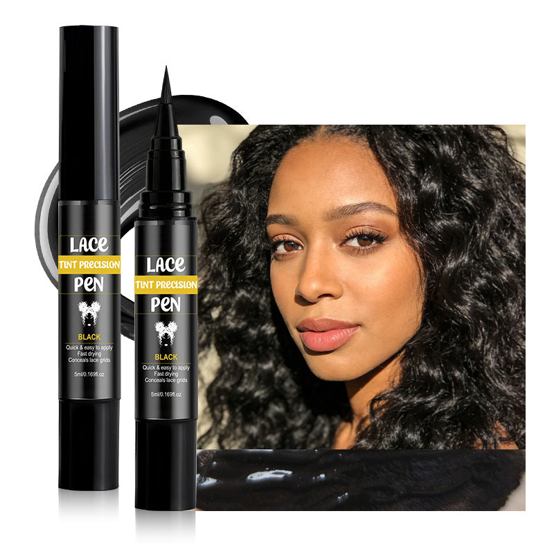 ✨Nu 50% Korting! Lace Tint Hoofdhuid Tint Pen – Directe Lace Knoop Smeltpen, Zweetbestendige Haarlijn Tint voor Pruiken, Natuurlijke Hoofdhuid Look voor Lace Front Pruiken