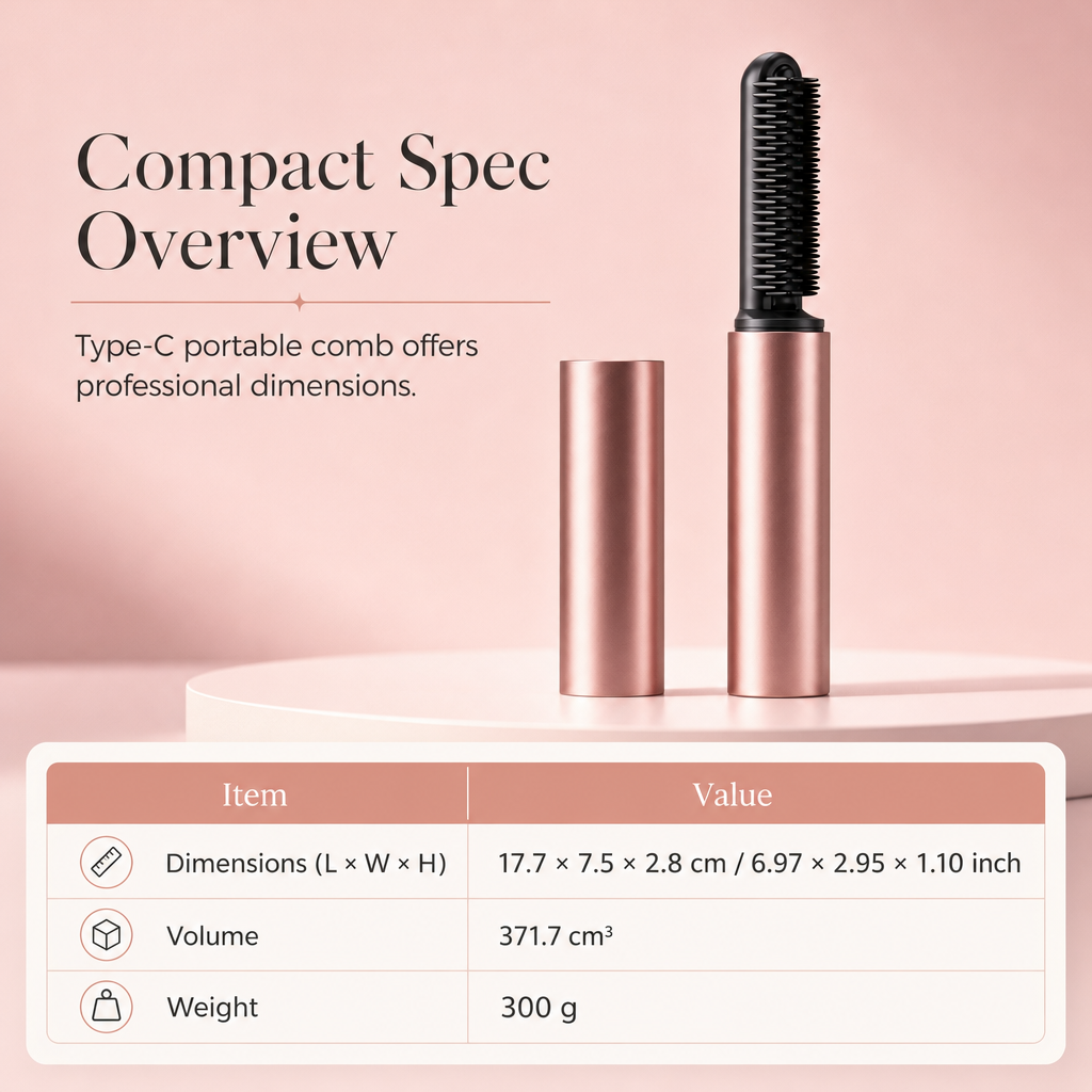 🎁 Sinterklaasactie: 50% korting🔥 Draadloze oplaadbare mini stijltangborstel – voor je pony en extra volume