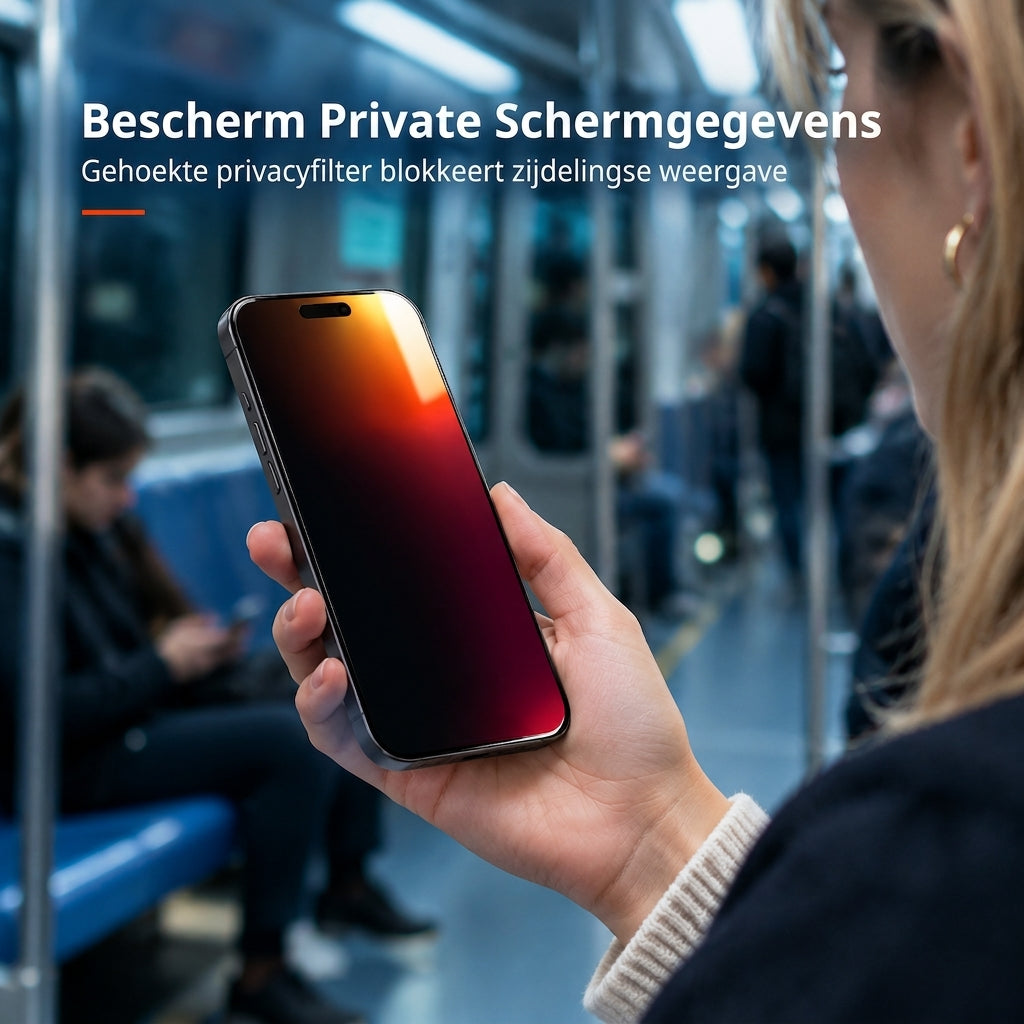 Gradiënte Privacy Hydrogel Screenprotector - Kleurrijke Anti-TPU Film met Eenvoudige Installatie Positioneringssticker - Compatibel met 18 Pro Max 17 Air 16 15 14 Series