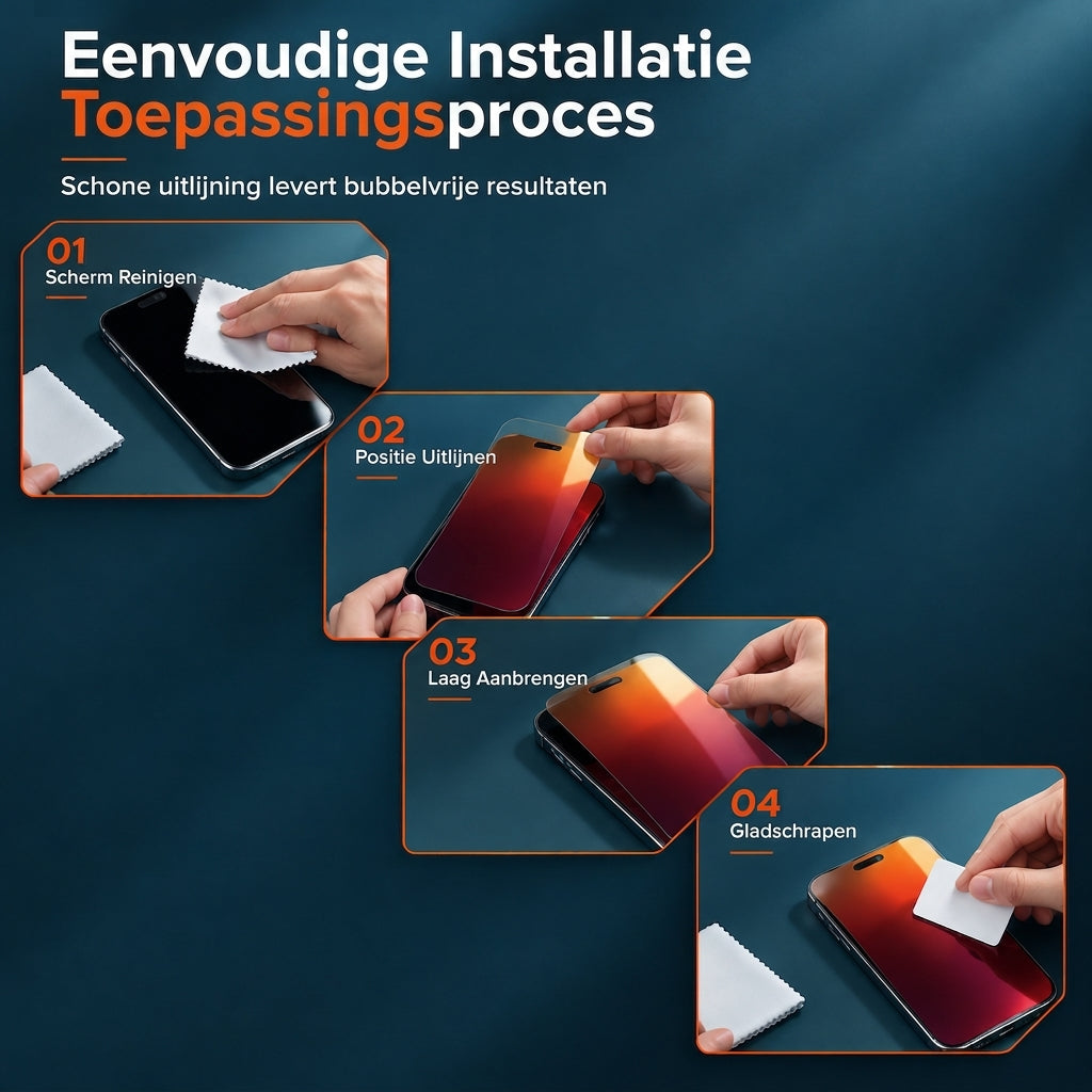 Gradiënte Privacy Hydrogel Screenprotector - Kleurrijke Anti-TPU Film met Eenvoudige Installatie Positioneringssticker - Compatibel met 18 Pro Max 17 Air 16 15 14 Series
