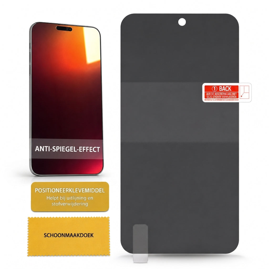 Gradiënte Privacy Hydrogel Screenprotector - Kleurrijke Anti-TPU Film met Eenvoudige Installatie Positioneringssticker - Compatibel met 18 Pro Max 17 Air 16 15 14 Series