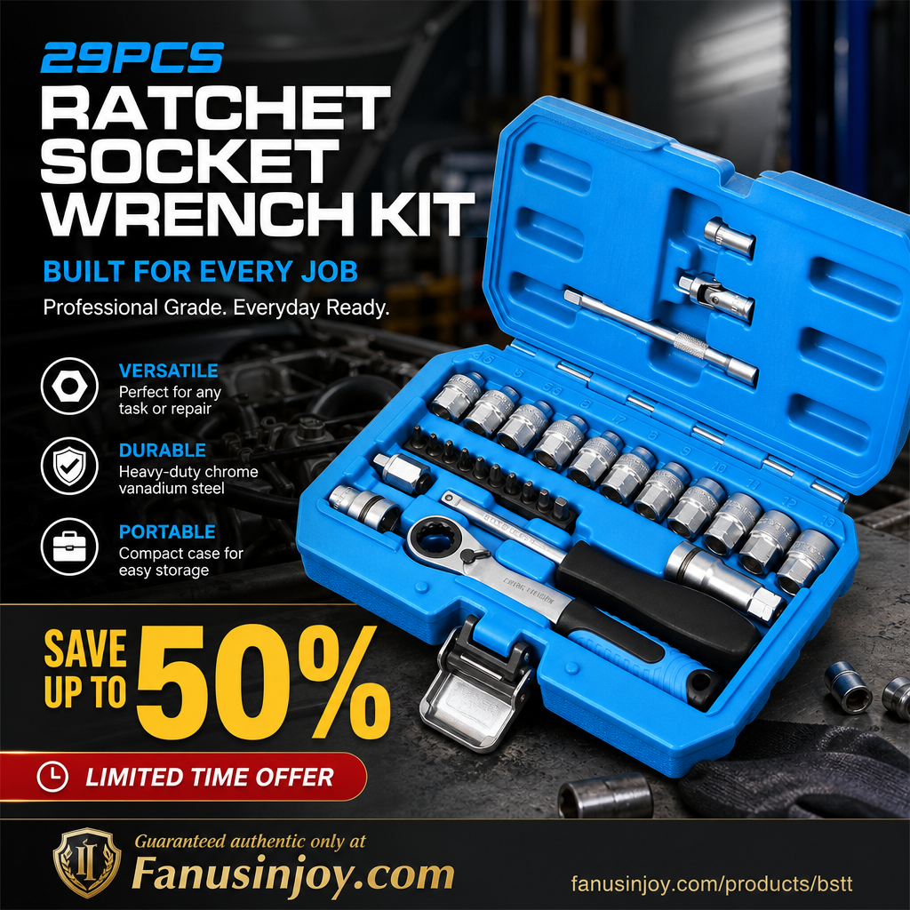 🥳HOT SALE🥳💞50K+ VERKOCHT! Ratelsleutelset – Vanaf £39.99! 29-delig, chroom-vanadium & opbergkoffer. Repareer alles – bestel nu! ✅