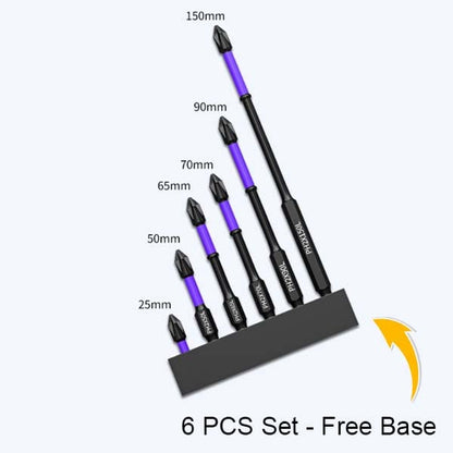 Verbeterde hoge hardheid en sterk magnetisch bit💥6-delige set - gratis basis